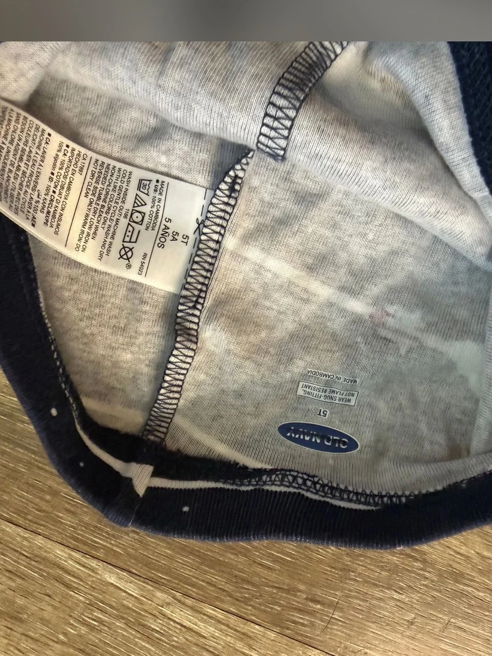 FINAL SALE Old Navy 100% Cotton PJ Pants 2-PACK Navy Clouds & Light Blue